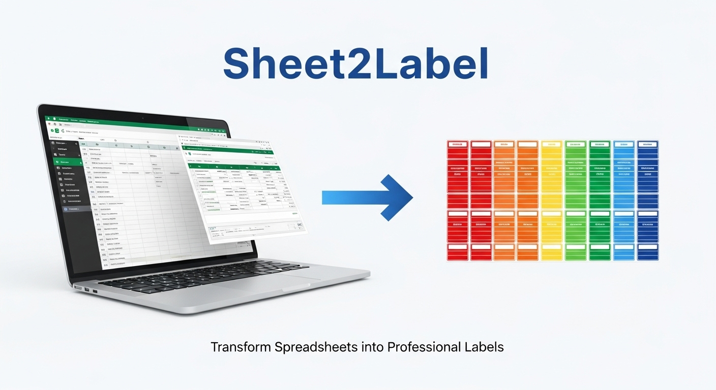 Sheet2Label - Create Professional Labels from Spreadsheets